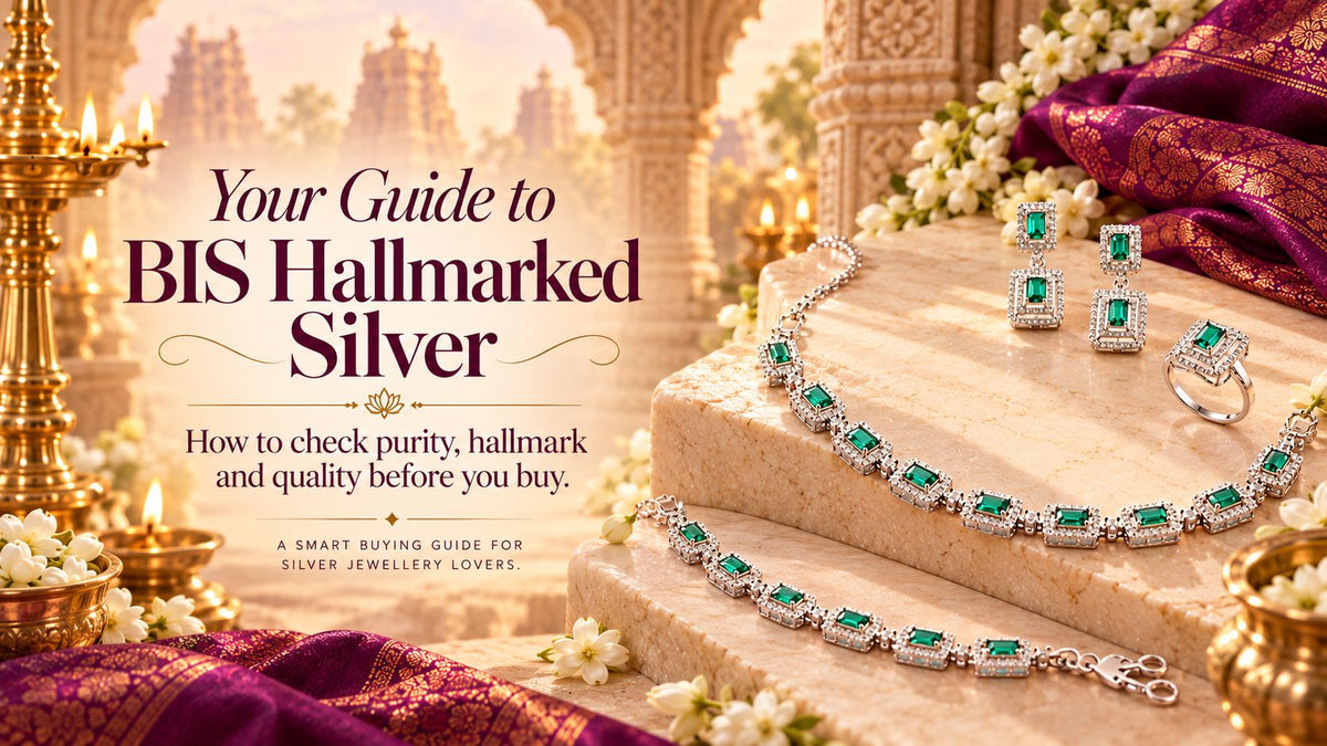 BIS hallmarked silver jewellery with HUID verification guide