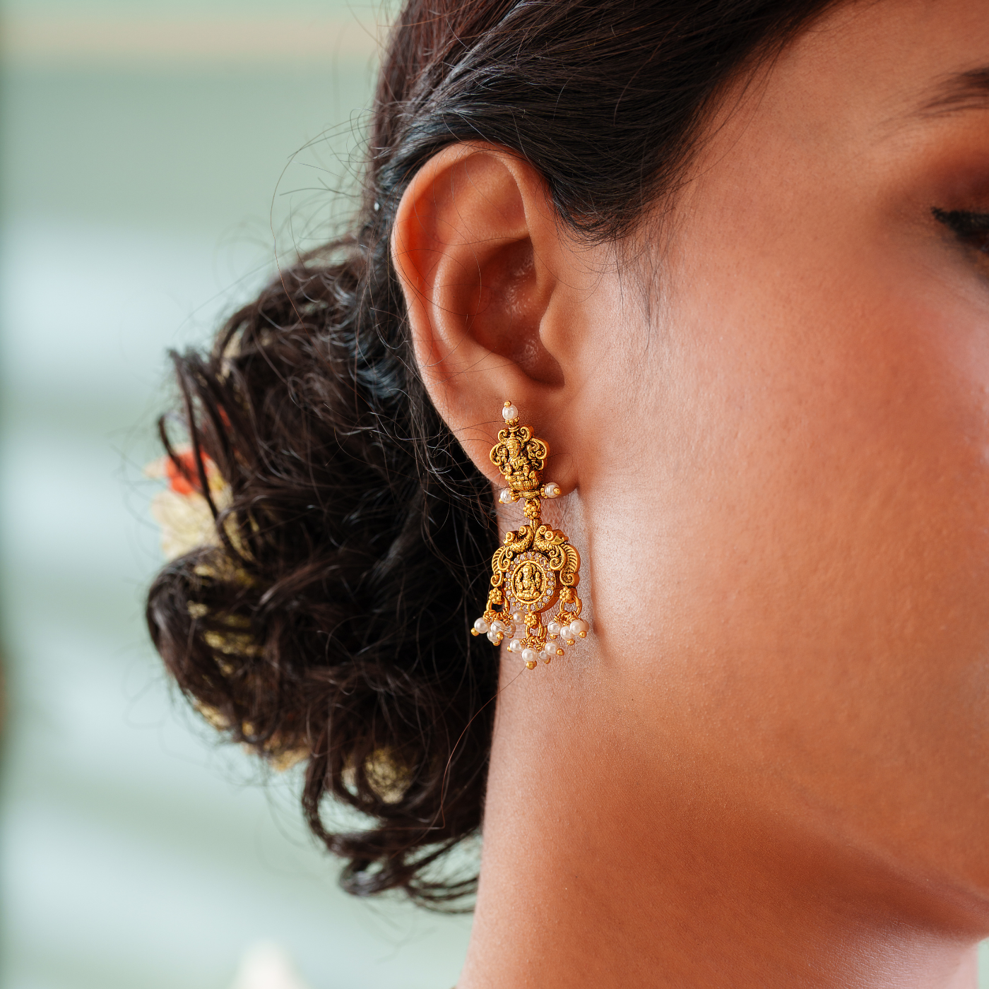 Antique Lakshmi Kasu Necklace Set