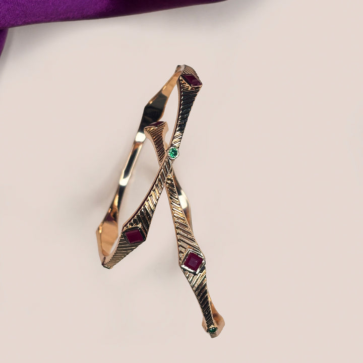 Two-Gem Line Bracelet