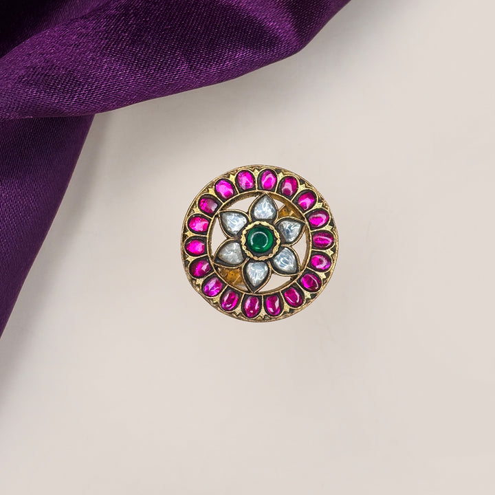 FLORAL KUNDAN RING