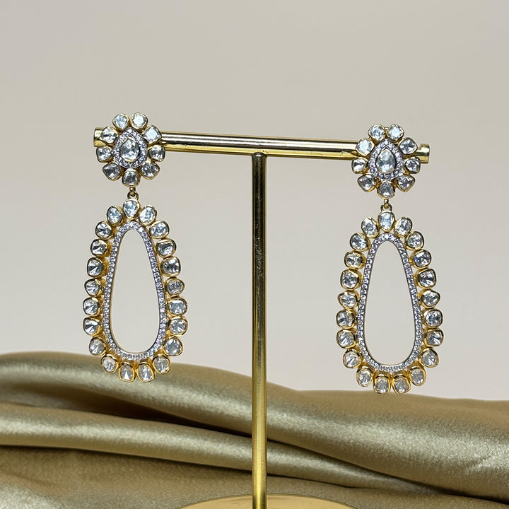 Exquisite Handcrafted Grandeur Polki Earrings