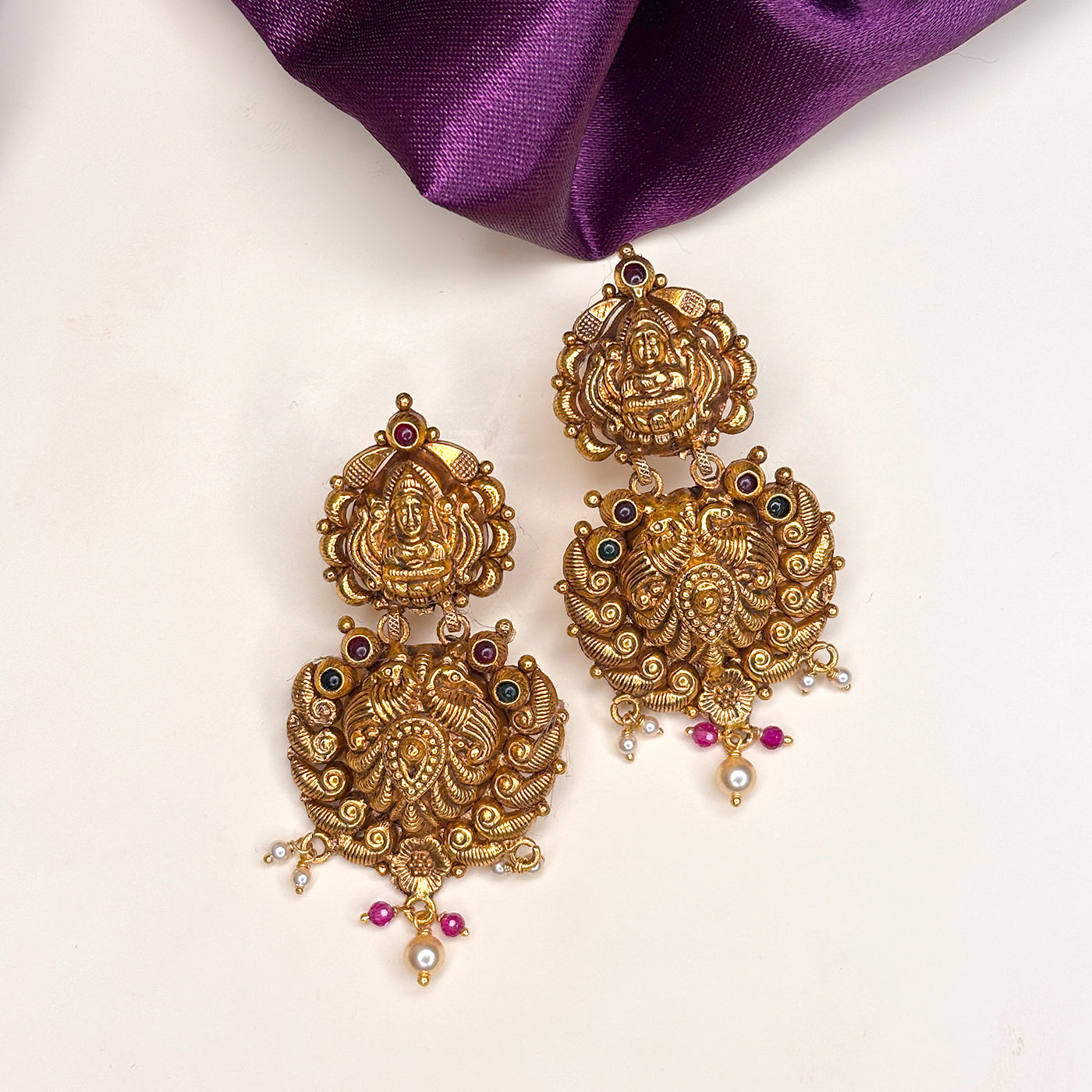 DIVINE PEACOCK JHUMKAS