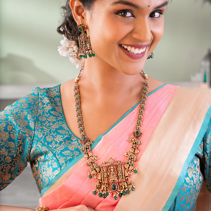 Lakshmi Devi Nakshi Necklace Set