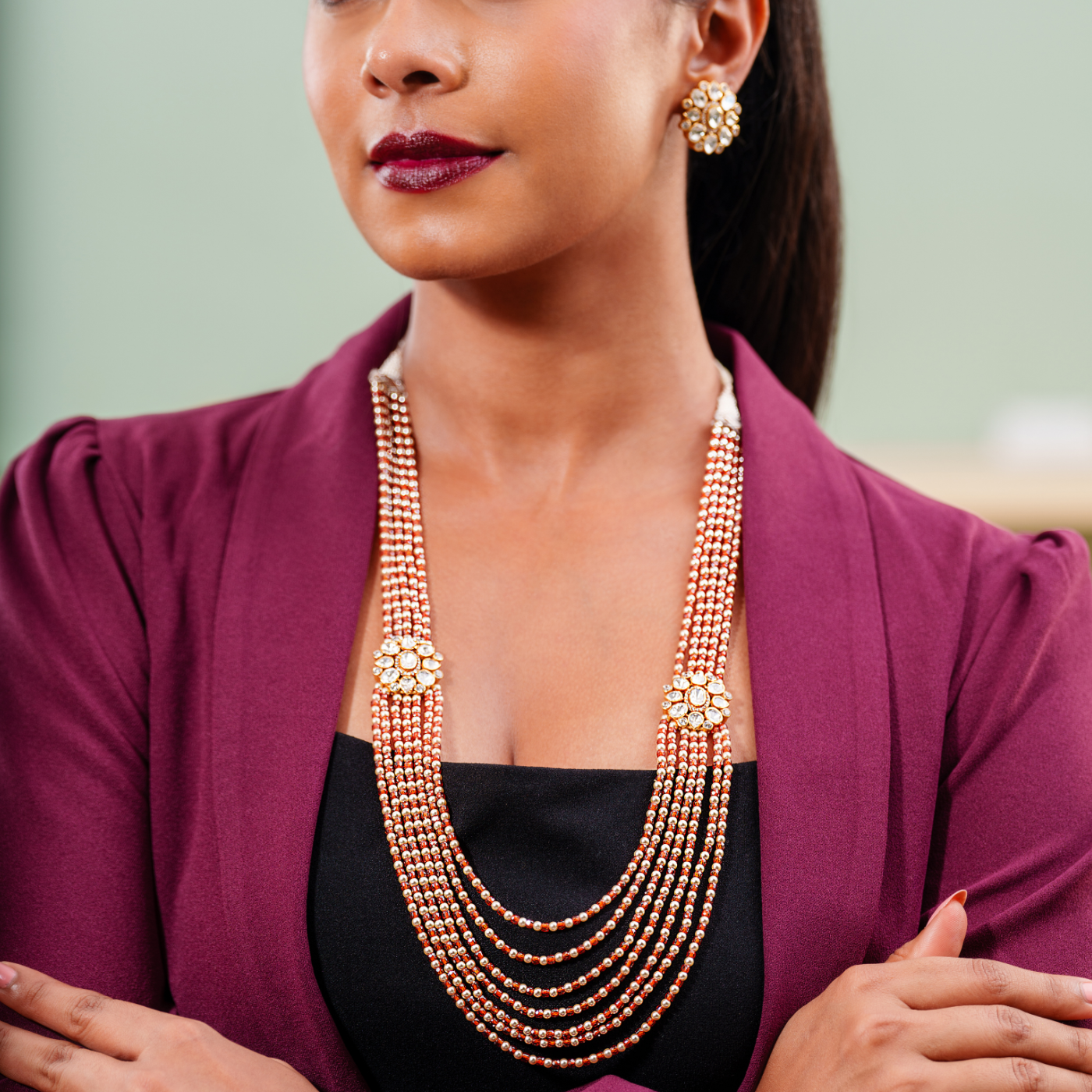 Ocean Bloom Beaded Necklace Set