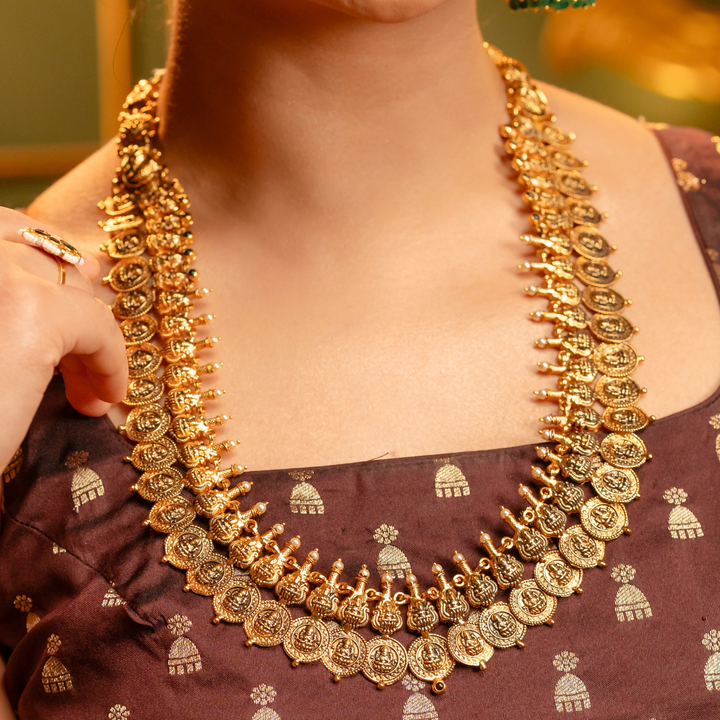 Opulent Antique Kasu Necklace
