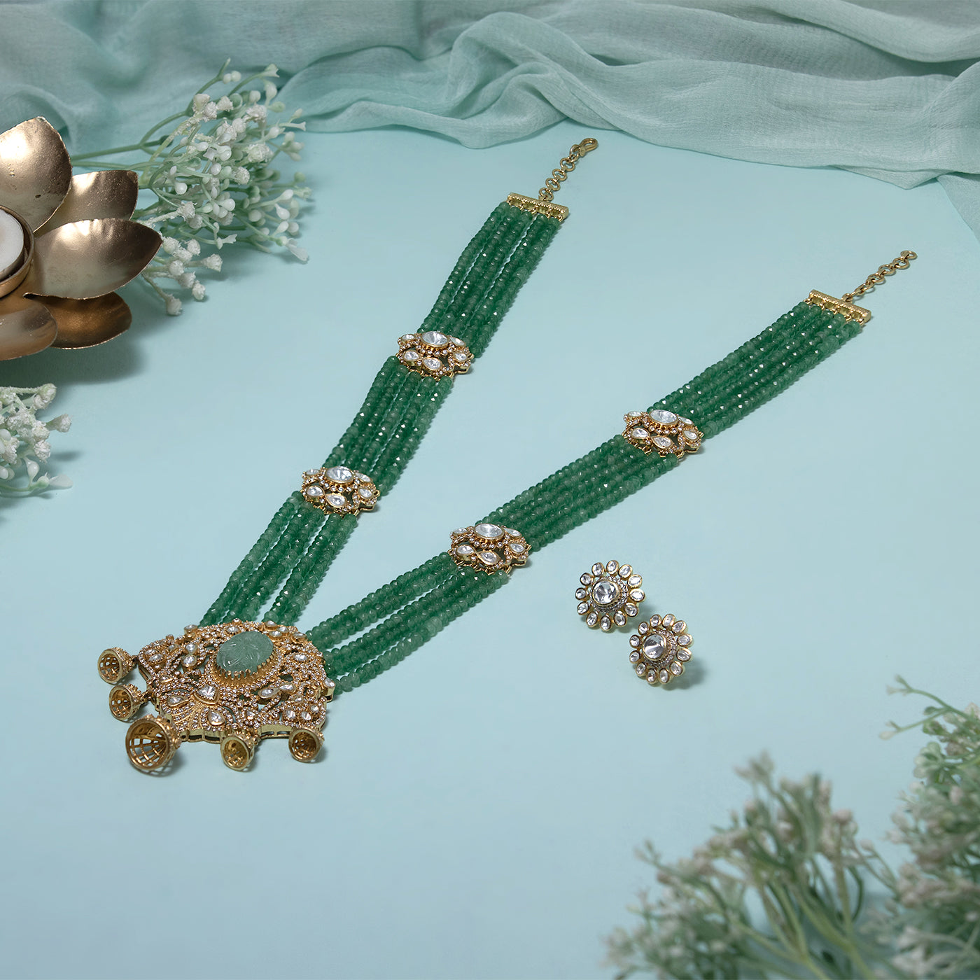 Forest Regal Green Stone Pendant