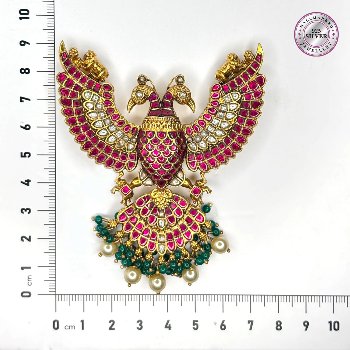 Radiant Garuda Kundan Pendant