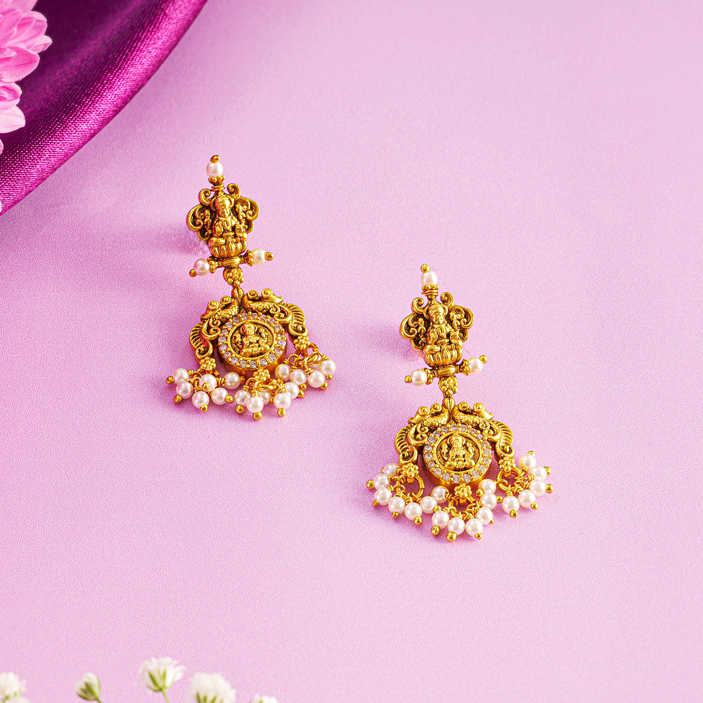 Antique Lakshmi Kasu Necklace Set