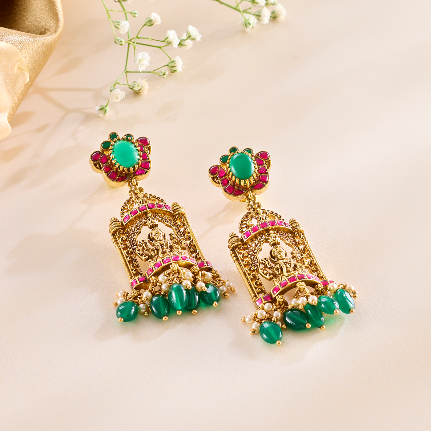 Lakshmi Devi Nakshi Necklace Set