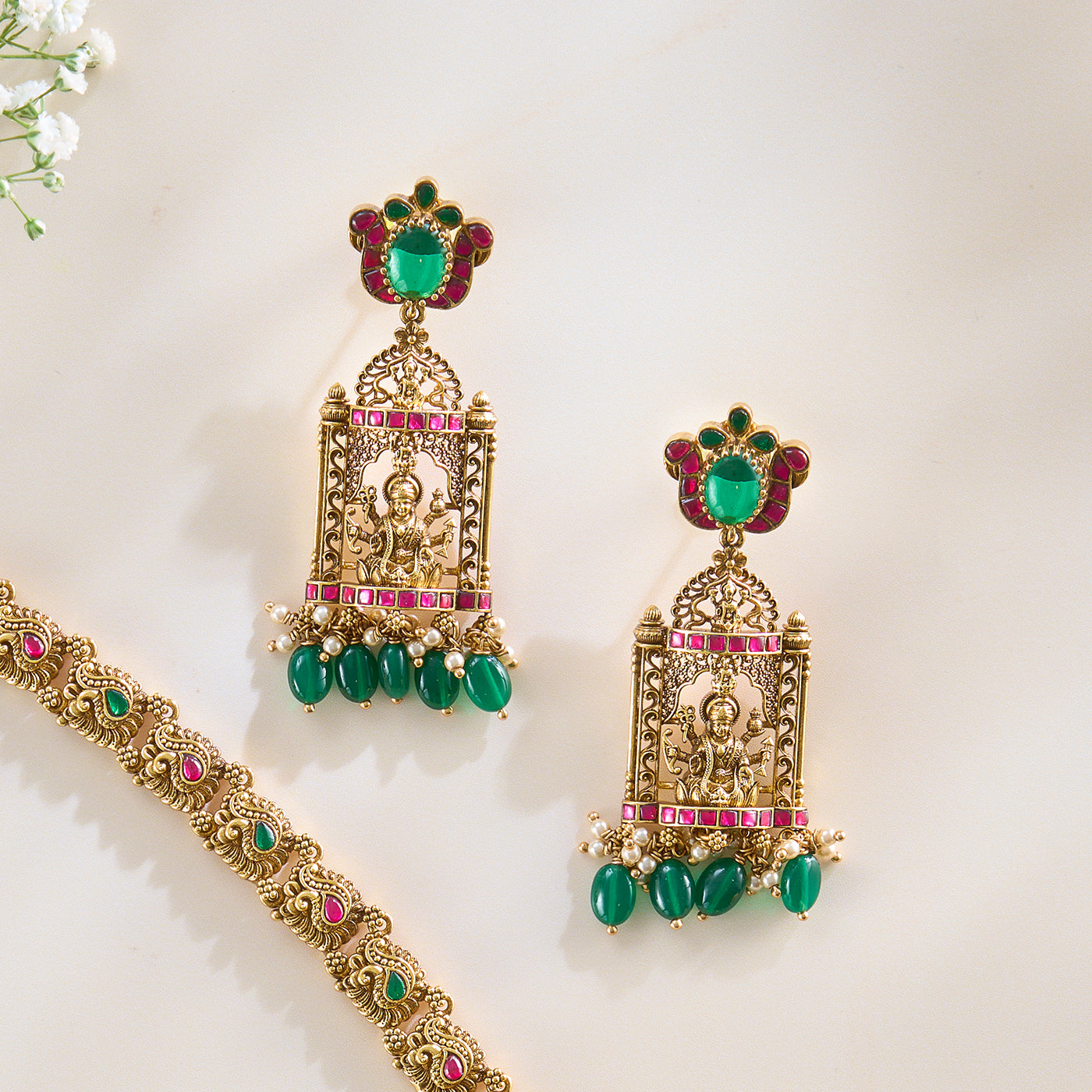 Lakshmi Devi Nakshi Necklace Set
