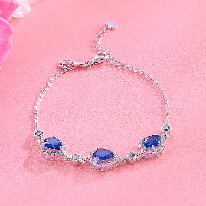 Radiant Blue Stone Necklace Set