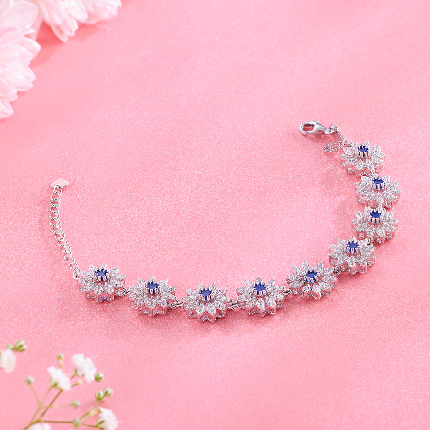 Garden of Twilight Blue Stone Bridal Jewellery Set