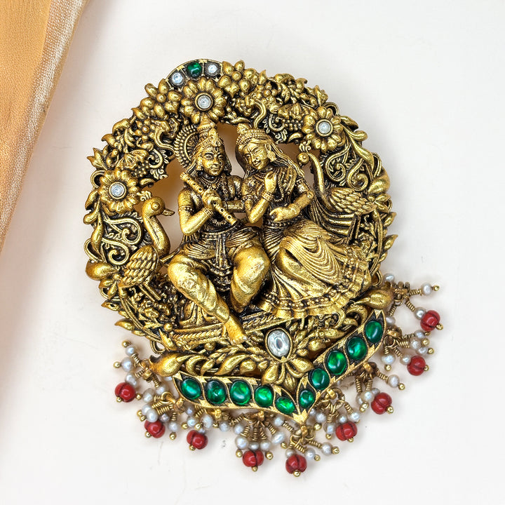 Timeless Antique Radha Krishna Pendant