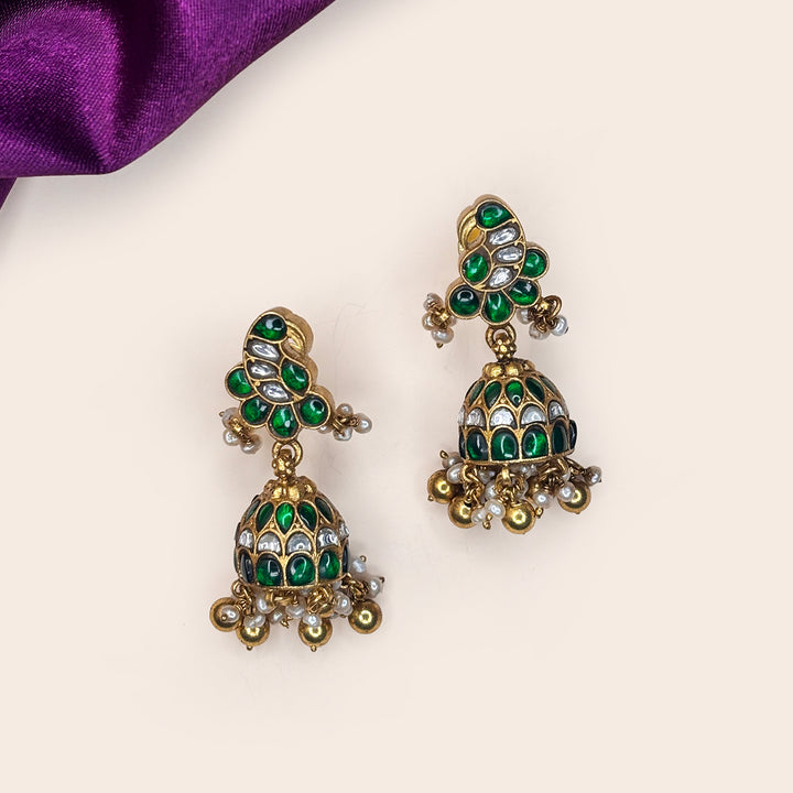 Regal Green Jhumka
