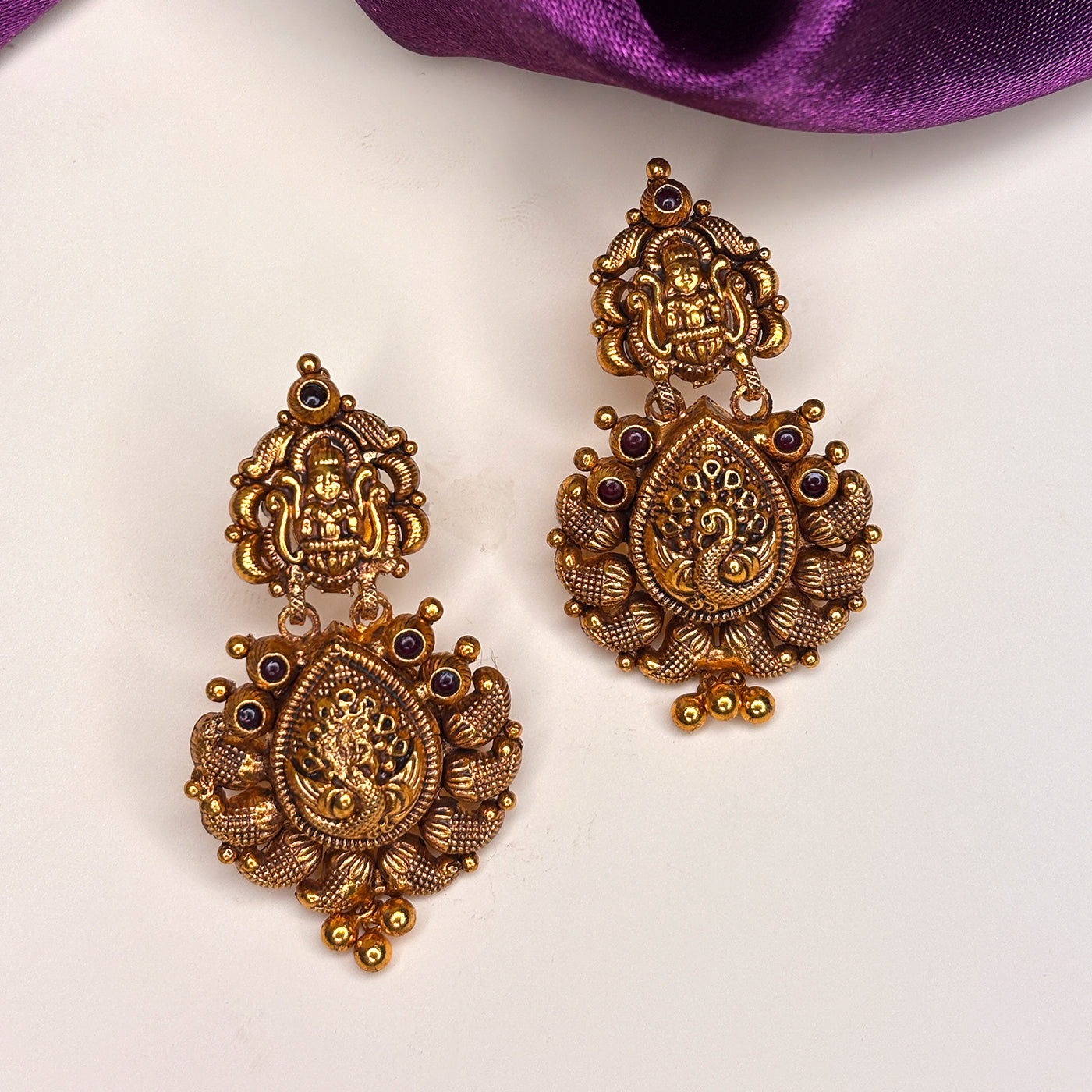 MAJESTIC PEACOCK JHUMKAS