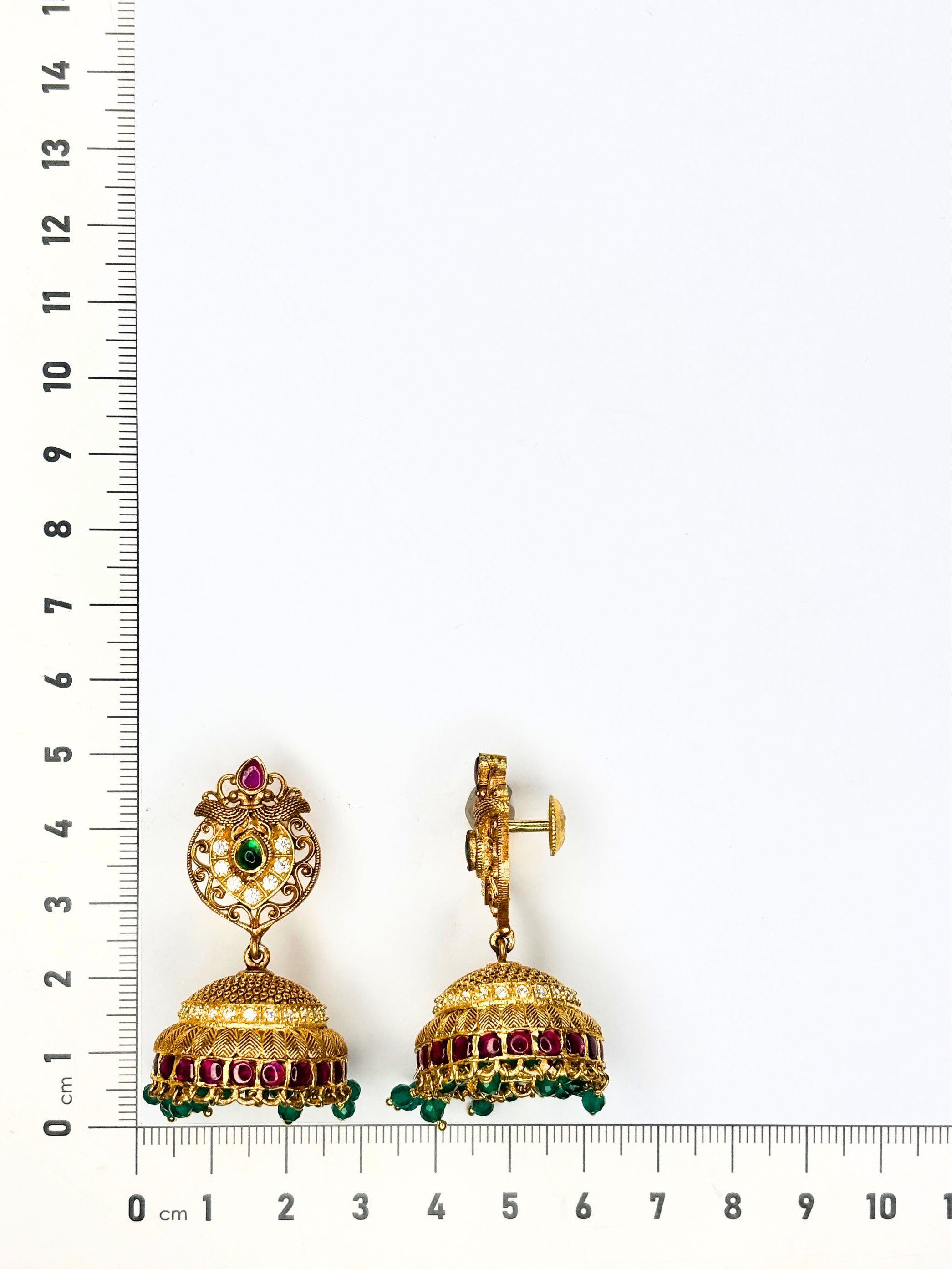Harita Pakhi Jhumkas