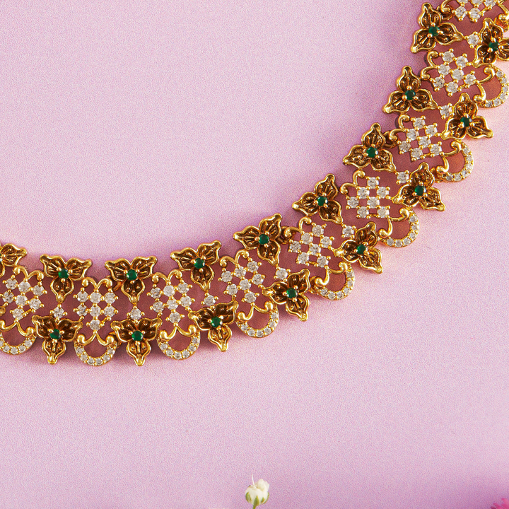 Radiant Heritage CZ Stone Necklace Set