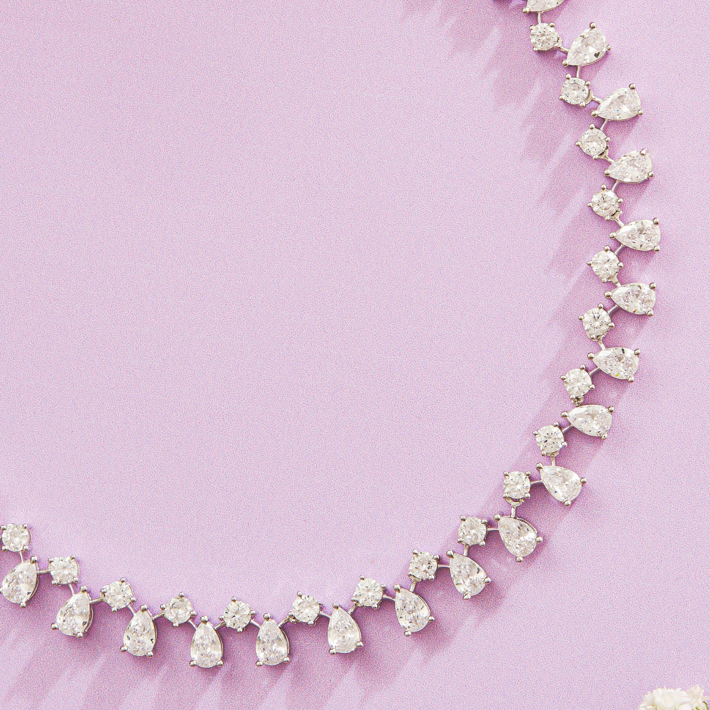 Cubic Zirconia Necklace & Earrings with Heritage Grace