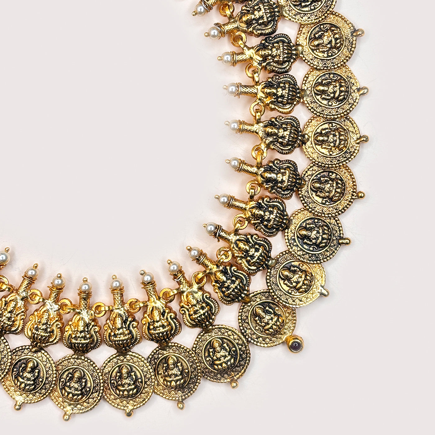Opulent Antique Kasu Necklace