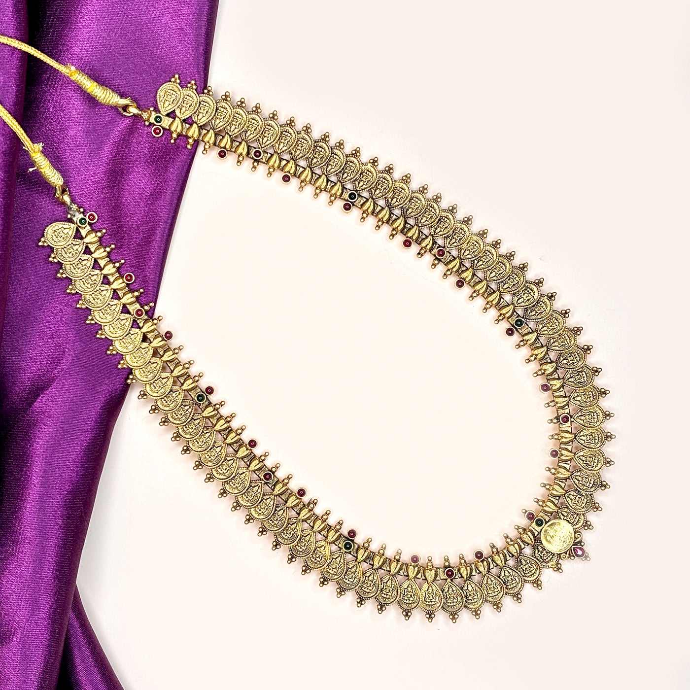 Royal Antique Lakshmi Kasu Necklace