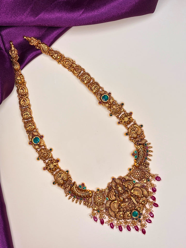 Lakshmi Prakriti Red Long Necklace