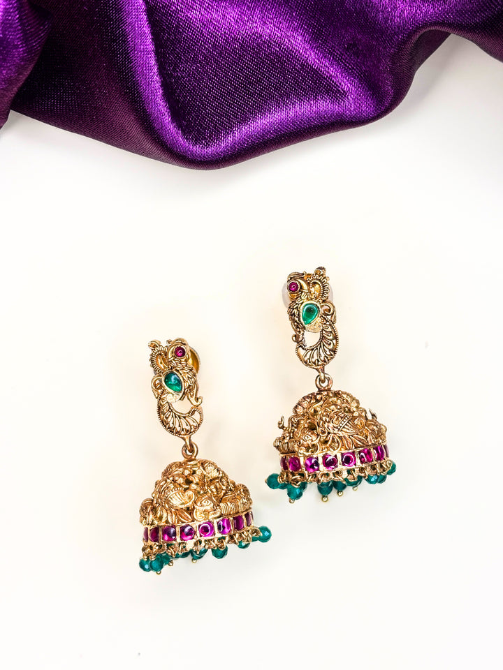 Parrot Heritage Jhumkas