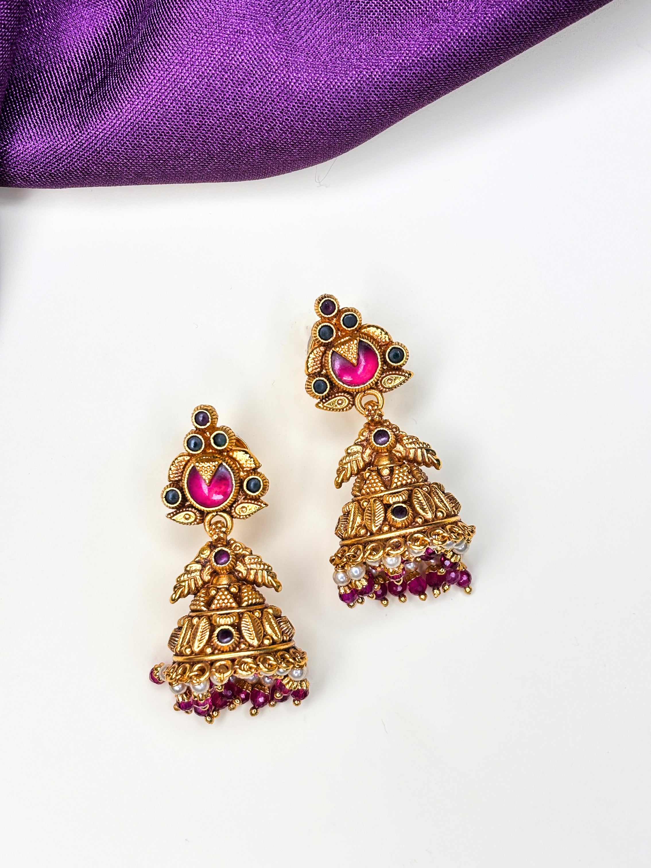 Red Bell Jhumkas