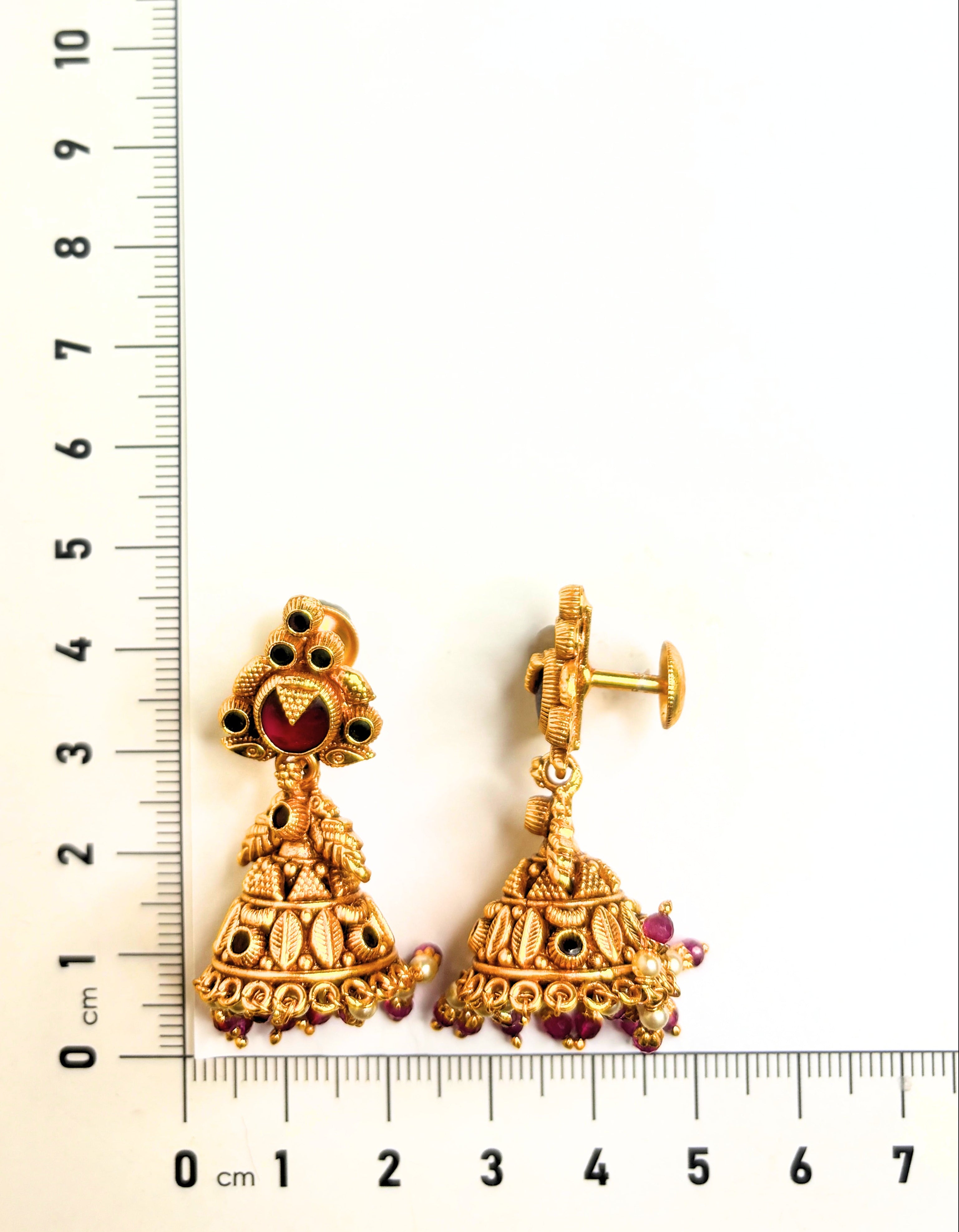 Red Bell Jhumkas