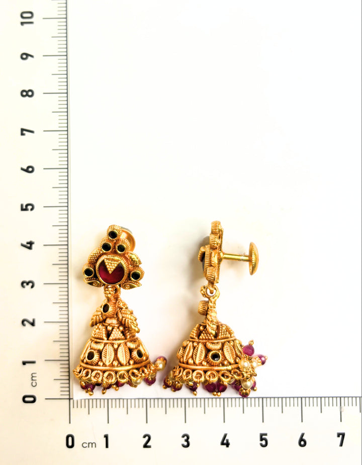 Red Bell Jhumkas