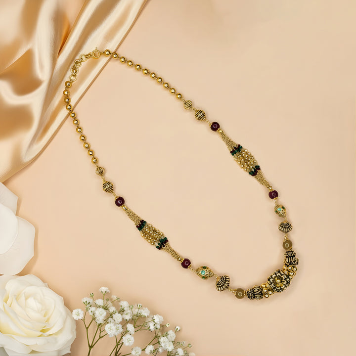 Royal Heritage Mala with Semi-Precious Accents