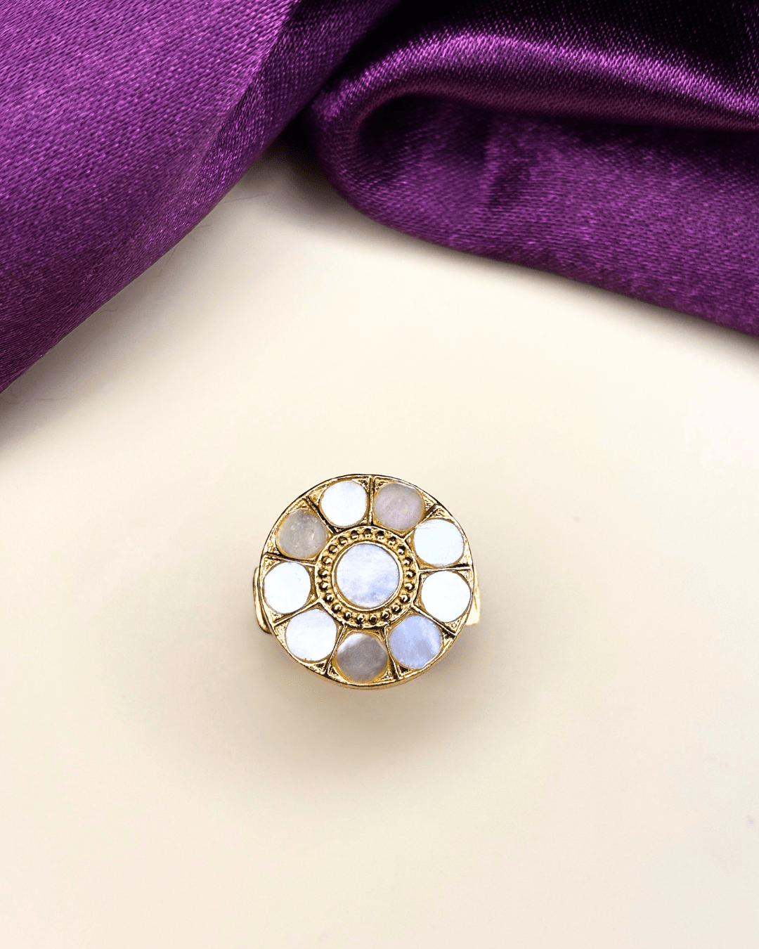 Aura Mother of Pearl Ring - HS925