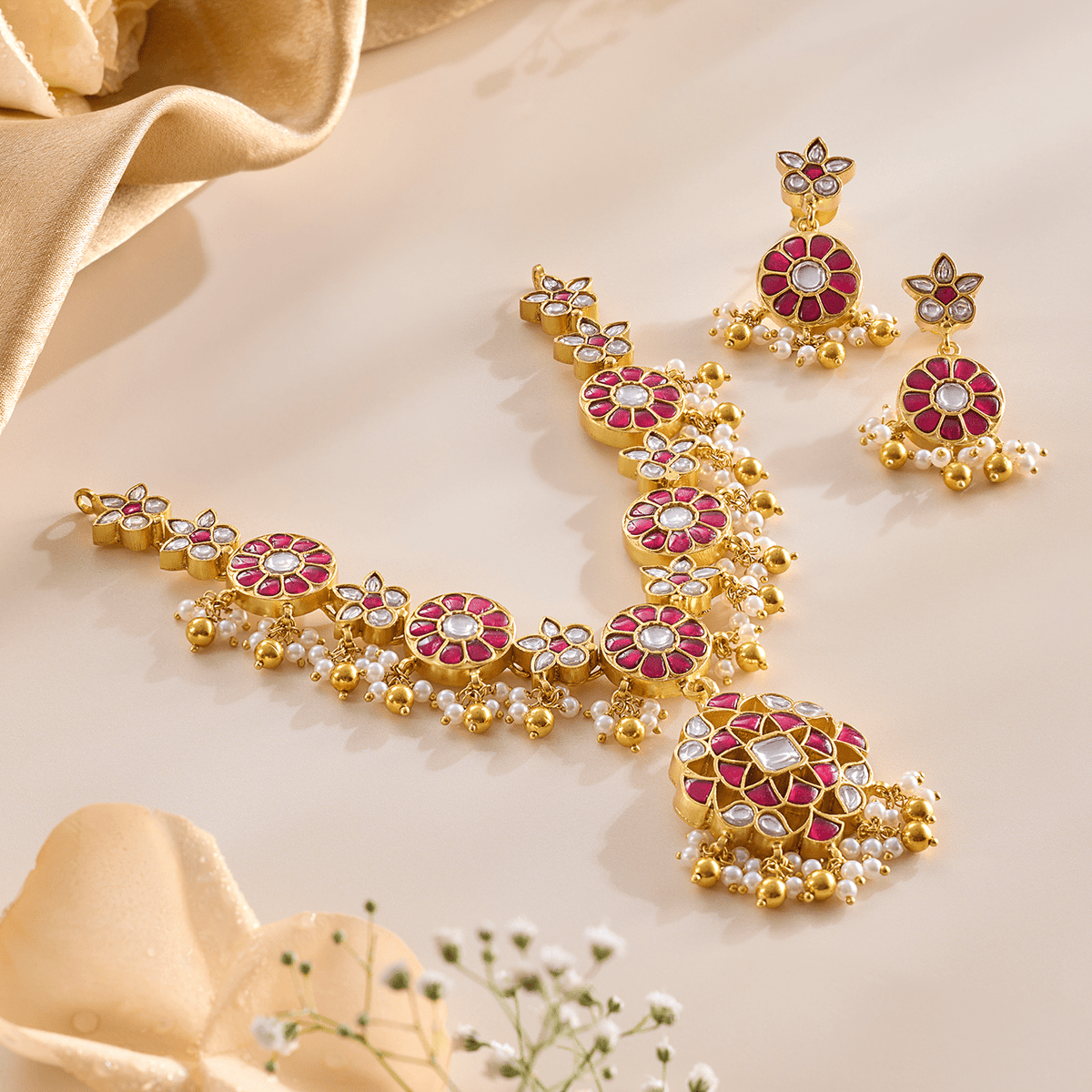 Bloom Kemp Necklace Set - HS925
