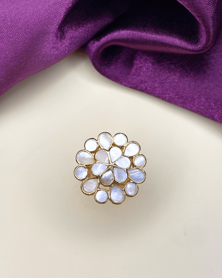 Bloom Mother of Pearl Ring - HS925
