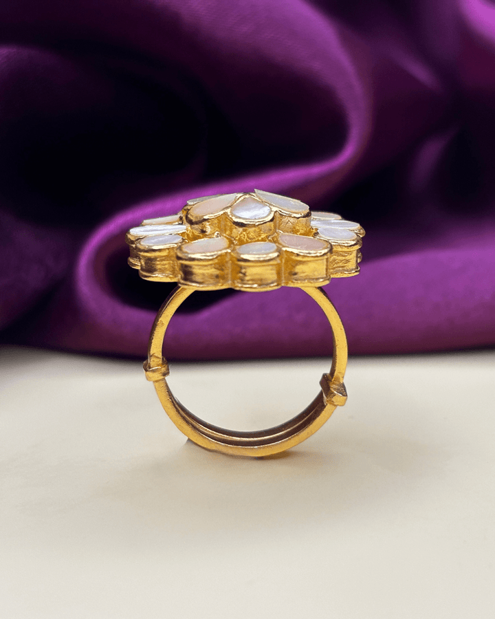 Bloom Mother of Pearl Ring - HS925