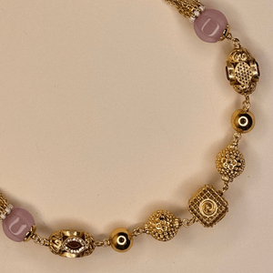 Blush Royale Mala with Ornamental Details - HS925