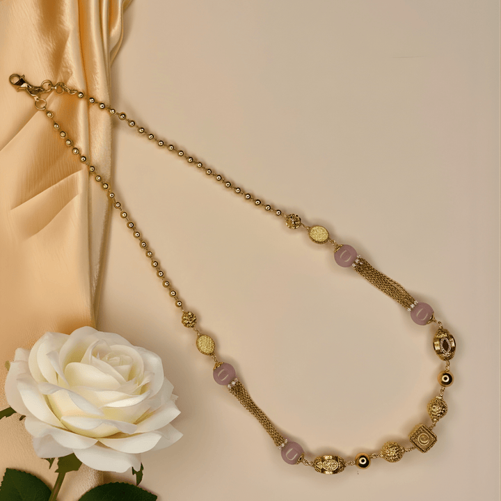 Blush Royale Mala with Ornamental Details - HS925