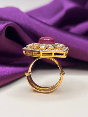 Crimson Astra Ring - HS925