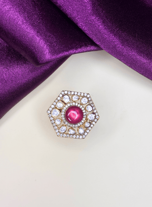 Crimson Astra Ring - HS925