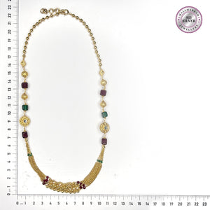 Crimson Emerald Cascade Mala - HS925