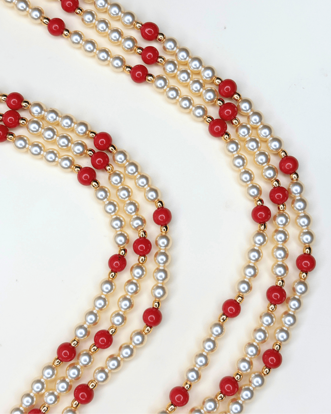 Divine Trinity Pendant with Beads Necklace - HS925