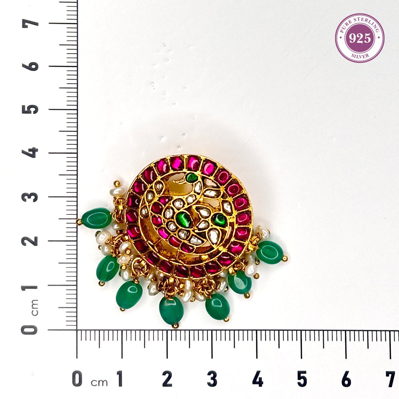 Elegant Peacock Pendant - HS925