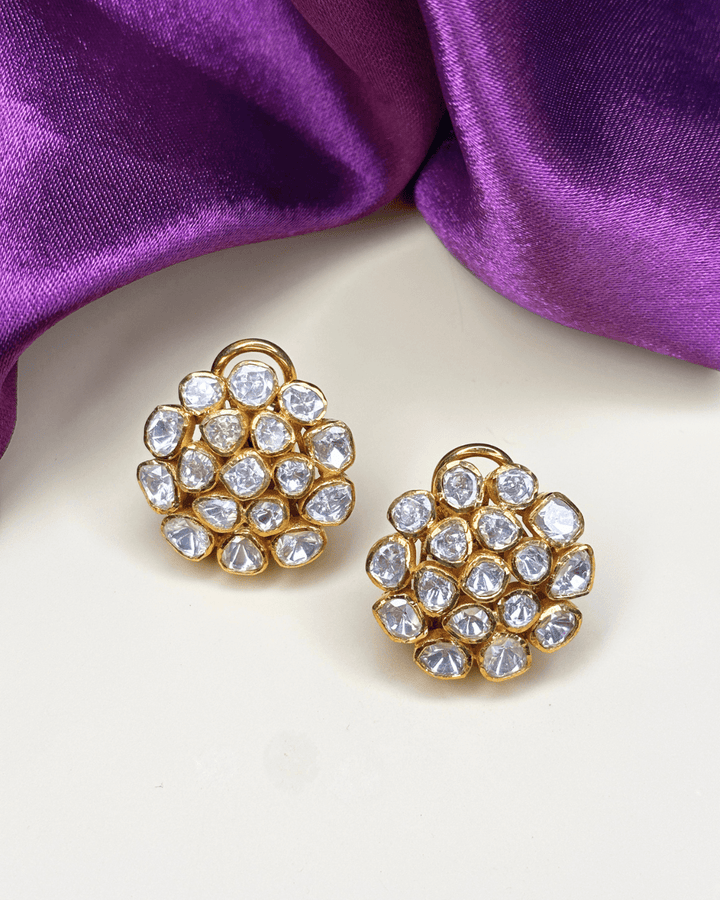 Elegant Polki Heritage Studs - HS925