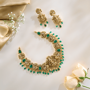 Exquisite Temple Jewellery Bridal Set - HS925