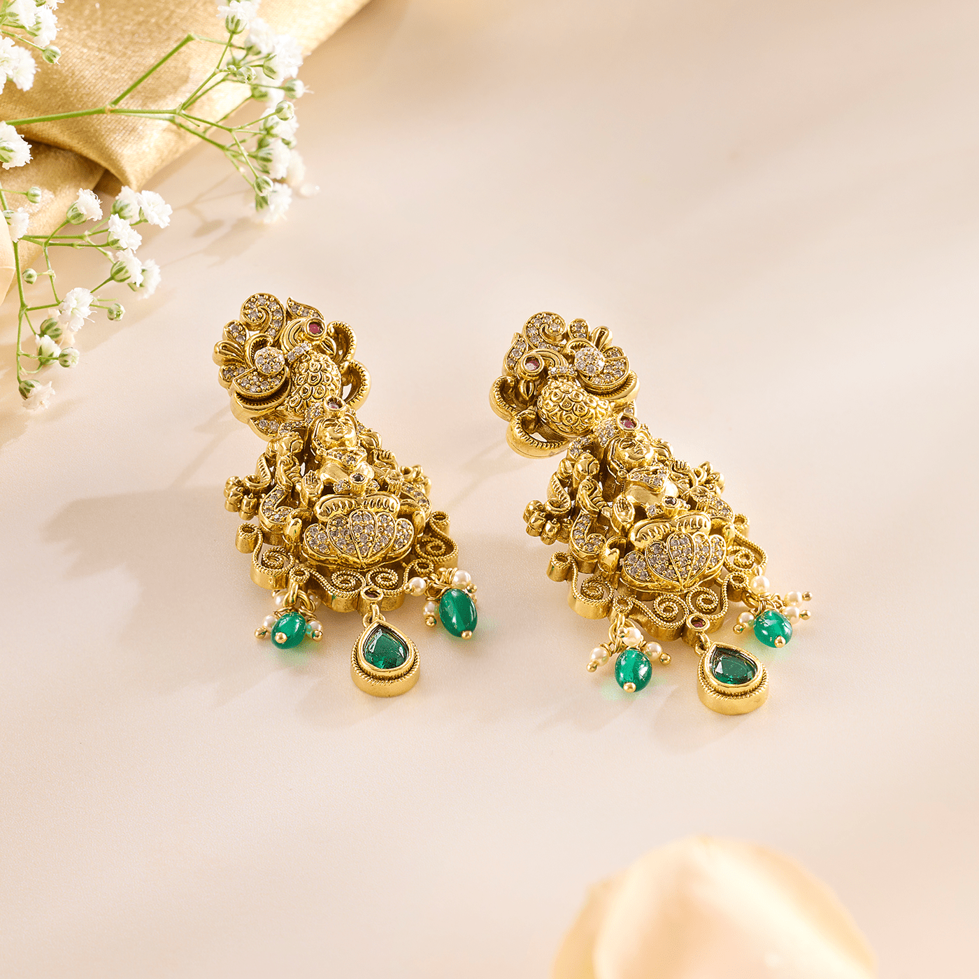 Exquisite Temple Jewellery Bridal Set - HS925