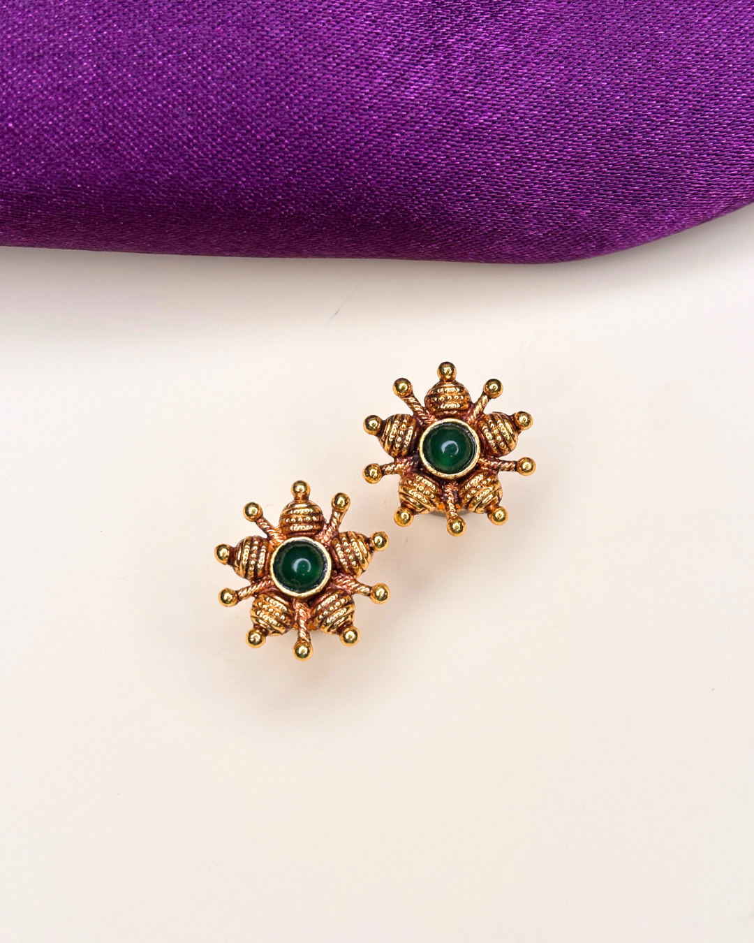 Green Tarini Studs