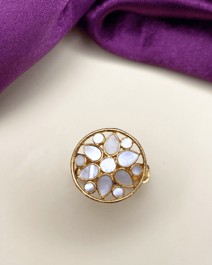 Flora Mother of Pearl Ring - HS925