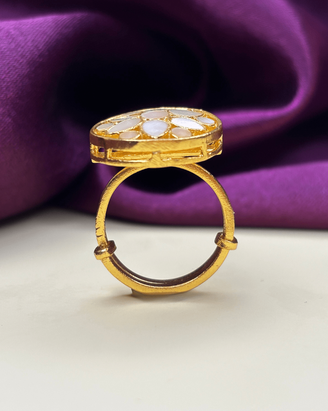 Flora Mother of Pearl Ring - HS925