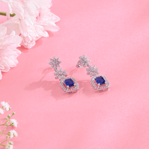 Garden of Twilight Blue Stone Bridal Jewellery Set - HS925