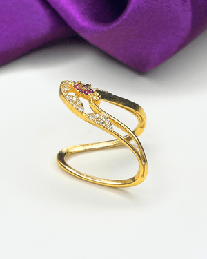 Gulabi Vanki Ring - HS925