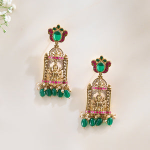 Lakshmi Devi Nakshi Necklace Set - HS925